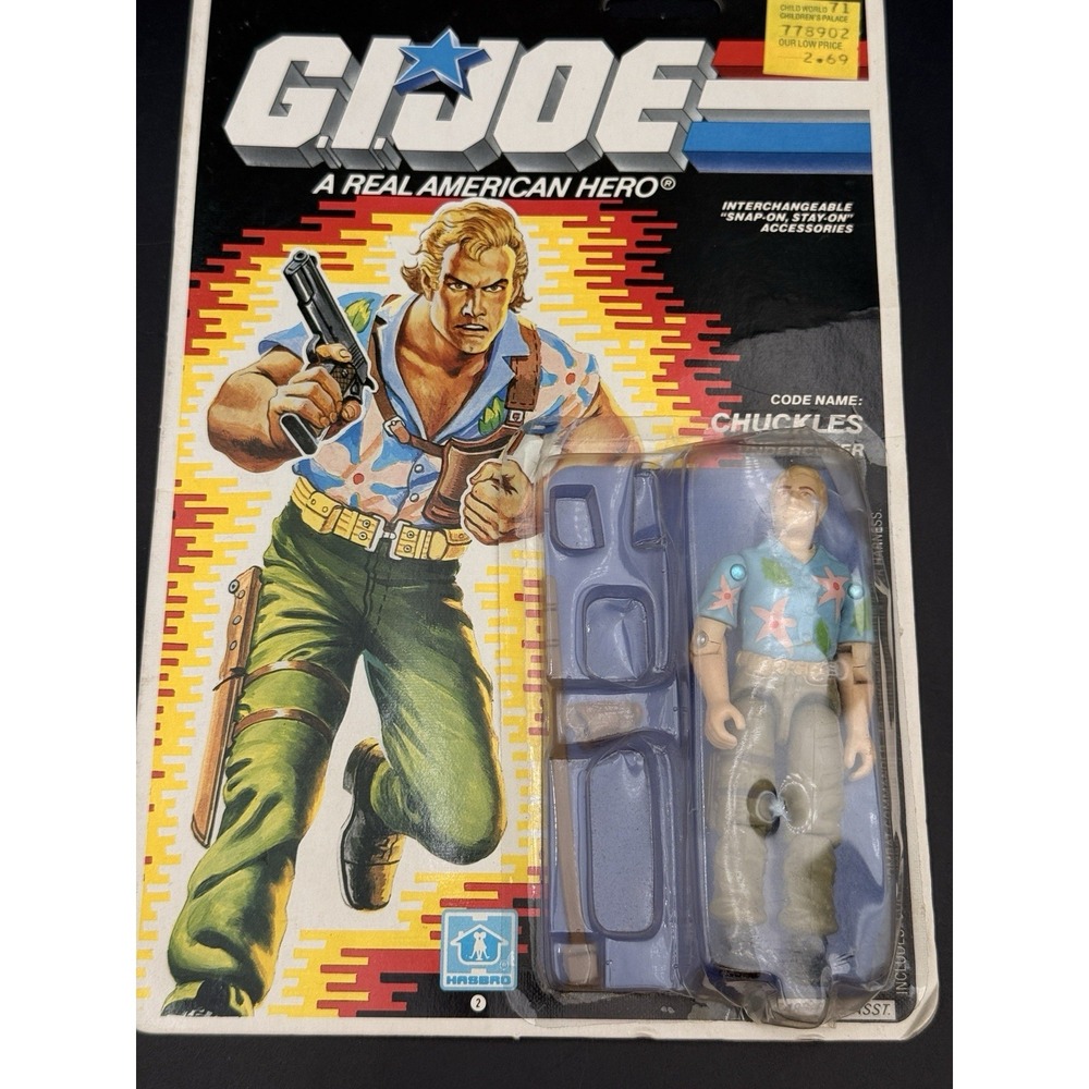 Chuckles 1987 G.I. JOE COBRA Vintage Original, Missing Gun